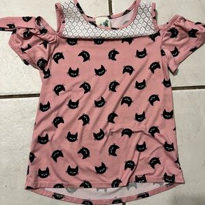 6x girls cat tee